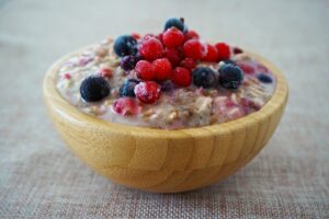 porridge de frutos rojos